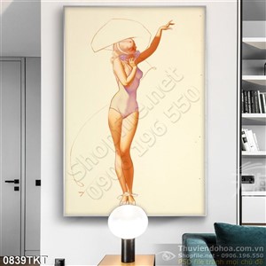 Tranh khỏa thân nghệ thuật trang trí tường