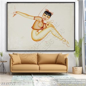 Tranh khỏa thân nghệ thuật chì màu