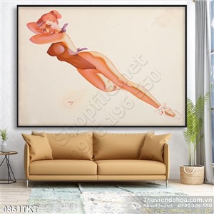 Tranh khỏa thân nghệ thuật màu nước đẹp