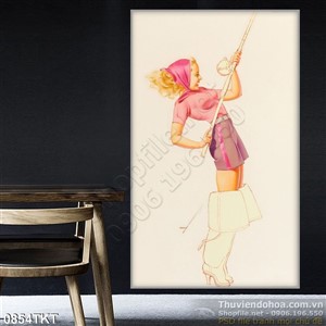 Tranh khỏa thân nghệ thuật thiếu nữ