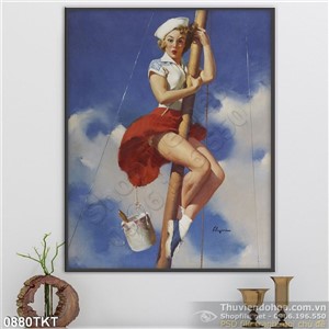 Tranh khỏa thân nghệ thuật sơn dầu hiện đại