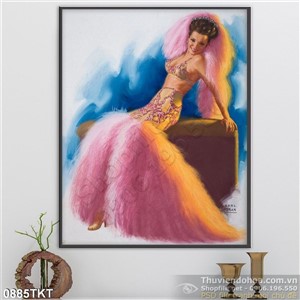 Tranh khỏa thân nghệ thuật sơn dầu đẹp