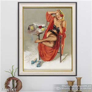 Tranh khỏa thân nghệ thuật sơn dầu đẹp