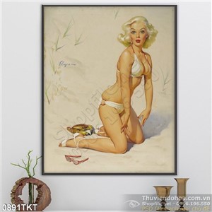 Tranh khỏa thân nghệ thuật sơn dầu sexy