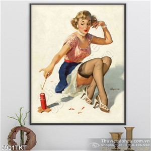 Tranh khỏa thân nghệ thuật sơn dầu đẹp