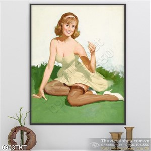 Tranh khỏa thân nghệ thuật sexy Châu Âu