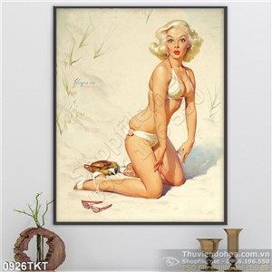 Tranh khỏa thân nghệ thuật sexy Châu Âu