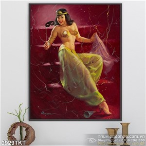 Tranh khỏa thân nghệ thuật sơn dầu đẹp