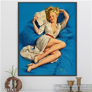 Tranh khỏa thân nghệ thuật sơn dầu hiện đại