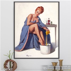 Tranh khỏa thân nghệ thuật sơn dầu sexy