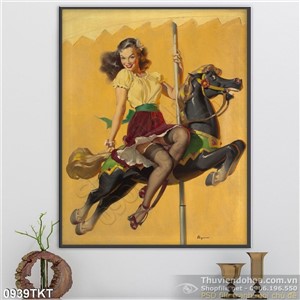 Tranh khỏa thân nghệ thuật trnag trí phòng khách