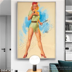 Tranh khỏa thân nghệ thuật sơn dầu đẹp