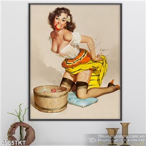 Tranh khỏa thân nghệ thuật sexy trang trí tường