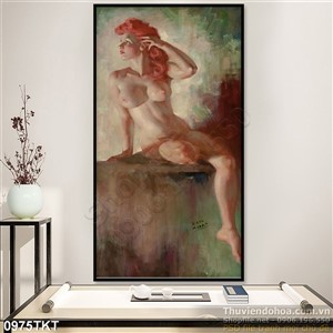 Tranh khỏa thân nghệ thuật sơn dầu sexy