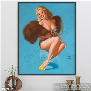 Tranh khỏa thân nghệ thuật vũ nữ