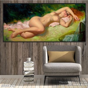 Tranh khỏa thân nghệ thuật sơn dầu sexy