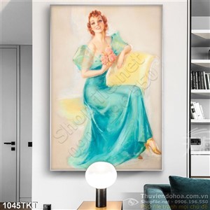 Tranh khỏa thân nghệ thuật sơn dầu đẹp