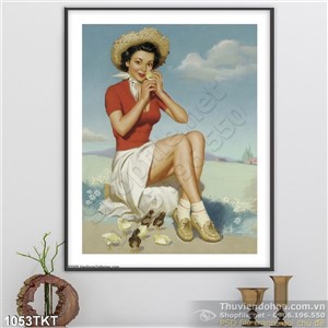 Tranh khỏa thân nghệ thuật sơn dầu dộc đáo