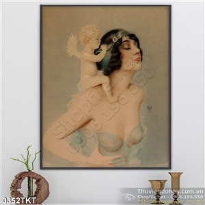 Tranh khỏa thân nghệ thuật vũ nữ đẹp
