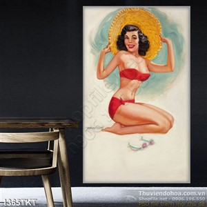 Tranh khỏa thân nghệ thuật sơn dầu trên biển Tranh khỏa thân nghệ thuật sơn dầu trên biển