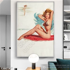 Tranh khỏa thân nghệ thuật sơn dầu độc đáo Tranh khỏa thân nghệ thuật sơn dầu độc đáo