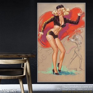 Tranh khỏa thân nghệ thuật sơn dầu Tranh khỏa thân nghệ thuật sơn dầu