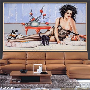 Tranh khỏa thân nghệ thuật sơn dầu đẹp Tranh khỏa thân nghệ thuật sơn dầu đẹp