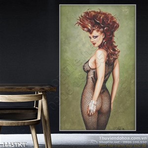 Tranh khỏa thân nghệ thuật sơn dầu vũ nữ Tranh khỏa thân nghệ thuật sơn dầu vũ nữ