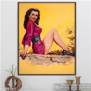 Tranh khỏa thân nghệ thuật sơn dầu trang trí Tranh khỏa thân nghệ thuật sơn dầu trang trí