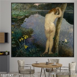 Tranh khỏa thân nghệ thuật bên sông Tranh khỏa thân nghệ thuật bên sông