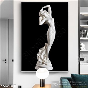 Tranh khỏa thân nghệ thuật tượng nữ thần