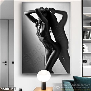 Tranh khỏa thân nghệ thuật trang trí phòng ngủ