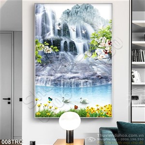 Tranh Rồng,công,phượng,thiên nga mùa xuân