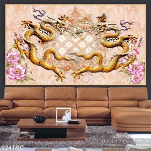 Tranh rồng điêu khắc treo tường