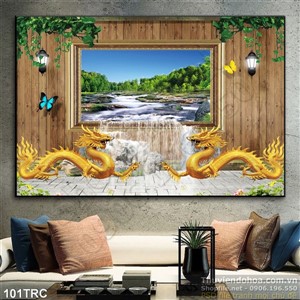 Tranh rồng treo tường trang trí tường