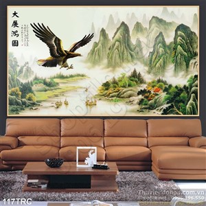 Tranh Rồng,công,phượng,thiên nga trang trí tường