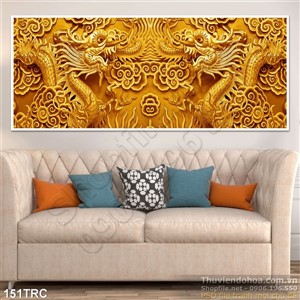 Tranh Rồng điêu khắc phù điêu trang trí