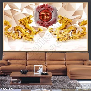 Tranh Rồng điêu khắc gỗ trang trí