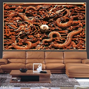Tranh Rồng phù điêu trang trí