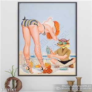 Tranh khỏa thân nghệ thuật trên biển