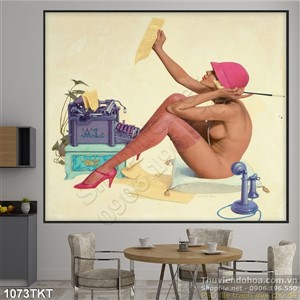Tranh khỏa thân nghệ thuật trang trí đẹp