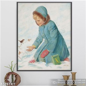 Tranh khỏa thân nghệ thuật sơn dầu trang trí