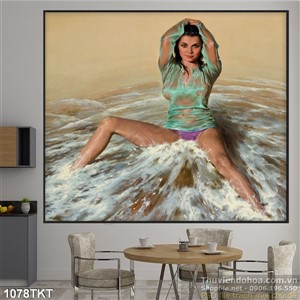 Tranh khỏa thân nghệ thuật trên biển