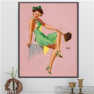 Tranh khỏa thân nghệ thuật trang trí phòng khách