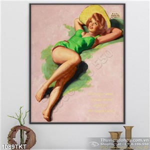 Tranh khỏa thân nghệ thuật bãi cát