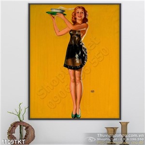 Tranh khỏa thân nghệ thuật sơn dầu treo tường đẹp