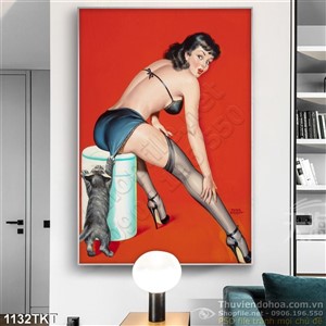 Tranh khỏa thân nghệ thuật trang trí phòng ngủ