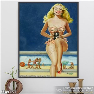 Tranh khỏa thân nghệ thuật trên biển