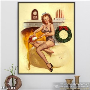 Tranh khỏa thân nghệ thuật noel Tranh khỏa thân nghệ thuật noel