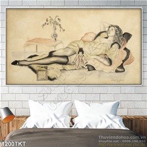 Tranh khỏa thân nghệ thuật màu nước đẹp Tranh khỏa thân nghệ thuật màu nước đẹp